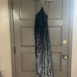 Ombré halter dress